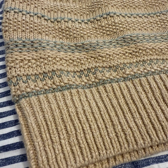 Polo by Ralph Lauren Classic Tan Knit Short Sleeve Sweater - NWT - Size XS - Picture 5 of 12